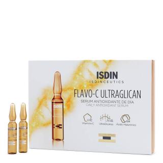 Isdin Isdinceutics Flavo C Ultraglican 10u x 2ml - Sérum facial Hidratante-Antioxidante de día Con Vitamina C