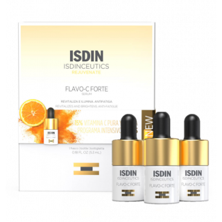 Isdin Isdinceutics Flavo C Forte 3u 5,3ml - Sérum facial antimanchas con Vitamina C Pura