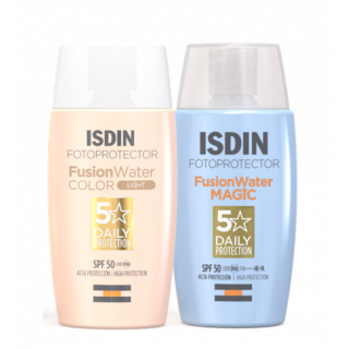 Pack ISDIN Fotoprotector Fusion Water Color y Sin Color