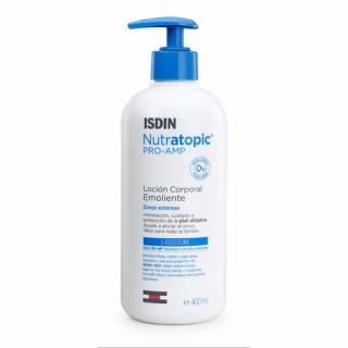 Isdin Nutratopic Loción Emoliente 400ml - Loción corporal emoliente zonas extensas cuidado y protección piel reactiva