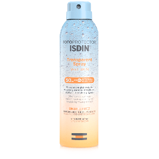 Isdin Fotoprotector Transparent Spray Wet Skin SPF50 250ml - Bloqueador solar corporal