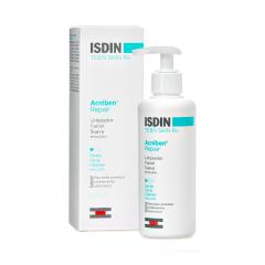Isdin Acniben Repair Limpiador Facial Suave 180ml - Emulsión limpiadora pieles bajo tratamientos antiacneicos