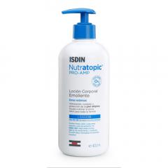 Isdin Nutratopic Loción Emoliente 400ml - Loción corporal emoliente zonas extensas cuidado y protección piel reactiva