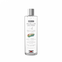 Isdin Micellar Solution 400ml - Agua micelar 4 en 1: desmaquilla, limpia, tonifica e hidrata