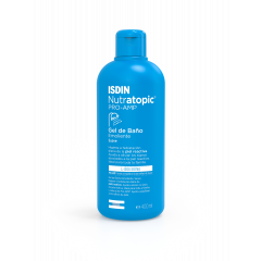 Isdin Nutratopic Gel de Baño 400ml - Gel de baño emoliente extra suave higiene e hidratación piel reactiva