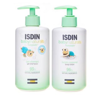 Pack Isdin Baby Naturals Gel Shampoo + Lotion 400ml