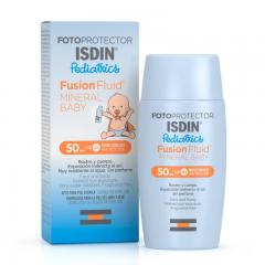 Isdin Fotoprotector Fusion Fluid Mineral Baby SPF50 50ml - Bloqueador solar facial para niños