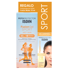Pack ISDIN Fotoprotector Fusion Gel Sport 100 ml + Fusion Water 10ml