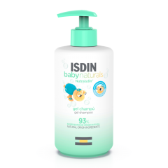 isdin Babynaturals Gel Champú 400ml - Gel shampoo suave para la piel y el cabello del bebé